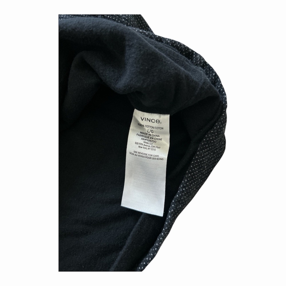 Vince Full Zip Dark Black Men's Jacket Size Large - Picture 7 of 7